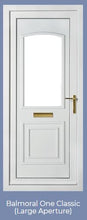 Load image into Gallery viewer, CREAM Woodgrain On White UPVC Front Door - 100's Of Design Choices
