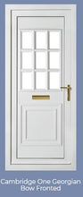 Load image into Gallery viewer, BLACK Woodgrain UPVC Front Door - Choice of panel designs