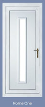 Load image into Gallery viewer, Anthracite Grey on White UPVC Front Door - Choice of panel designs