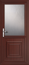 Load image into Gallery viewer, Rosewood On White UPVC Back Door