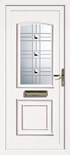 Load image into Gallery viewer, White UPVC Front Door - Choice of panel designs