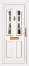 Load image into Gallery viewer, White UPVC Front Door - Choice of panel designs