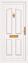 Load image into Gallery viewer, White UPVC Front Door - Choice of panel designs