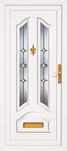 Load image into Gallery viewer, White UPVC Front Door - Choice of panel designs
