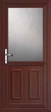 Load image into Gallery viewer, Rosewood On White UPVC Back Door