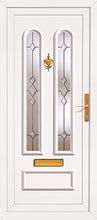 Load image into Gallery viewer, White UPVC Front Door - Choice of panel designs