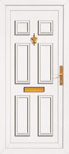 Load image into Gallery viewer, White UPVC Front Door - Choice of panel designs