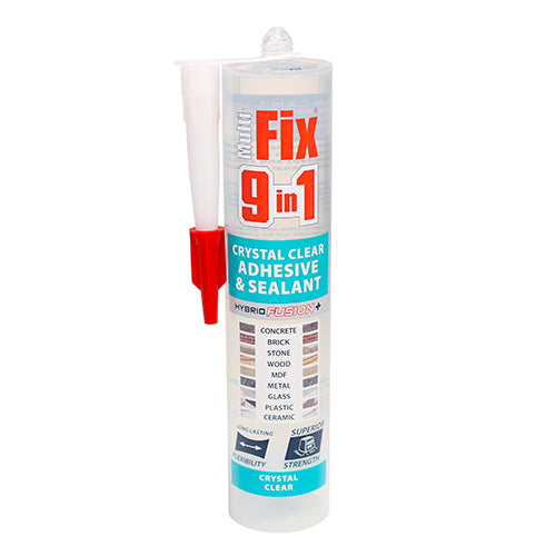 TIMCO 9 in 1 Universal Adhesive & Sealant - Crystal Clear