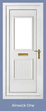 Load image into Gallery viewer, Golden Oak On White UPVC Front Door - 100&#39;s Of design Choices
