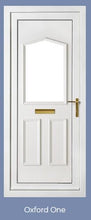 Load image into Gallery viewer, Golden Oak UPVC Front Door- Choice of panel designs
