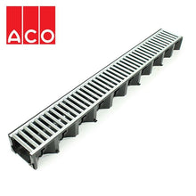 Load image into Gallery viewer, ACO Galvanised Steel Grate Drainage Channel 1m
