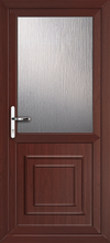 Load image into Gallery viewer, Rosewood On White UPVC Back Door
