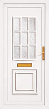Load image into Gallery viewer, White UPVC Front Door - Choice of panel designs
