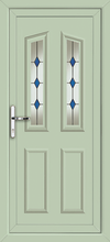 Load image into Gallery viewer, Chartwell Green On White UPVC Front Door - 100&#39;s Of Design Choices
