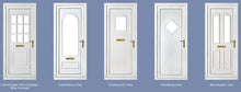 Load image into Gallery viewer, Cream Woodgrain UPVC Front Door - 100&#39;s Of Design Choices
