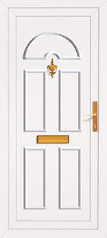 White UPVC Front Door - 100's of Design Choices