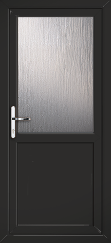 Black / Brown UPVC Back Door