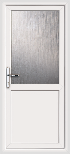 White UPVC Back Door