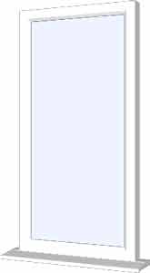 UPVC Casement Fixed Window Up To 1200mm x 1200mm