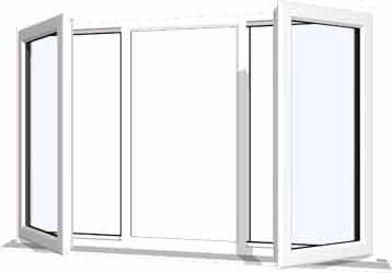 UPVC Casement Window Style 3 Up To 1200mm x 1500mm