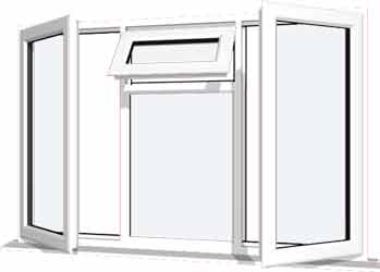 UPVC Casement Window Style 4 Up To 2000mm x 1500mm