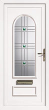 Load image into Gallery viewer, White UPVC Front Door - Choice of panel designs

